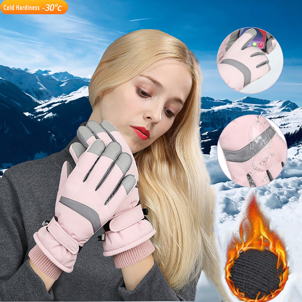 Waterproof Mitten Ski - Перчатки для катания на лыжах YANBIGUO,