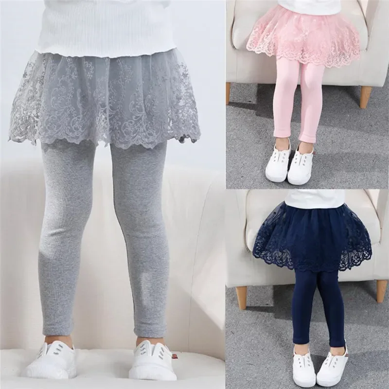 Winter Clothing For Toddlers - Новые леггинсы для маленьких девочек, кружевная