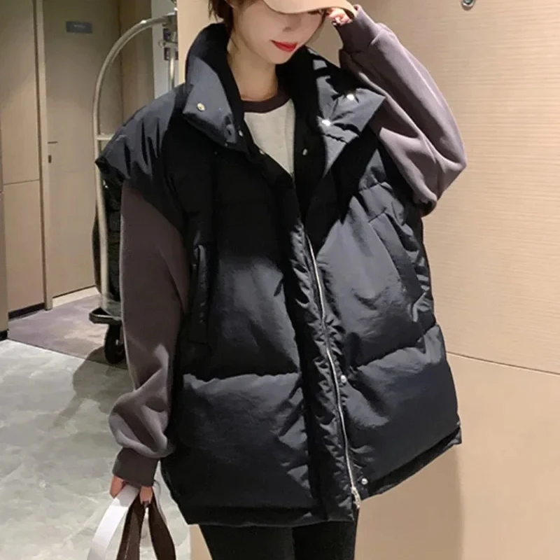 Winter Clothing Work - Однотонные женские жилеты на молнии: теплые