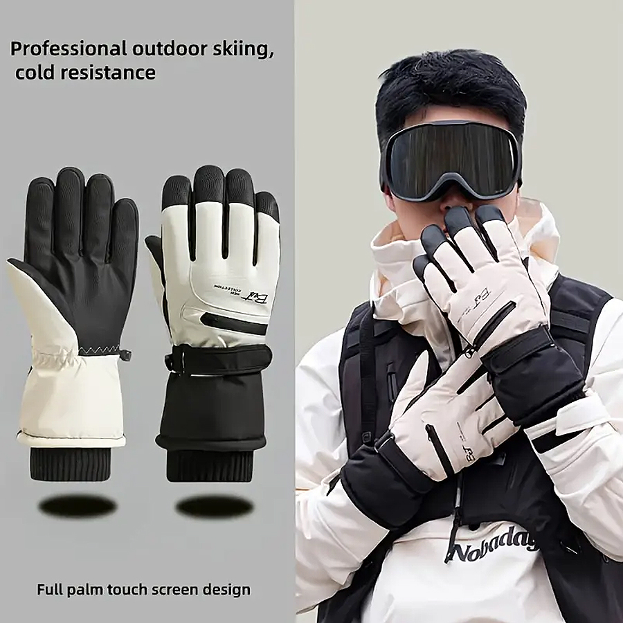 Waterproof Mitten Ski - Зимние теплые лыжные перчатки для катания