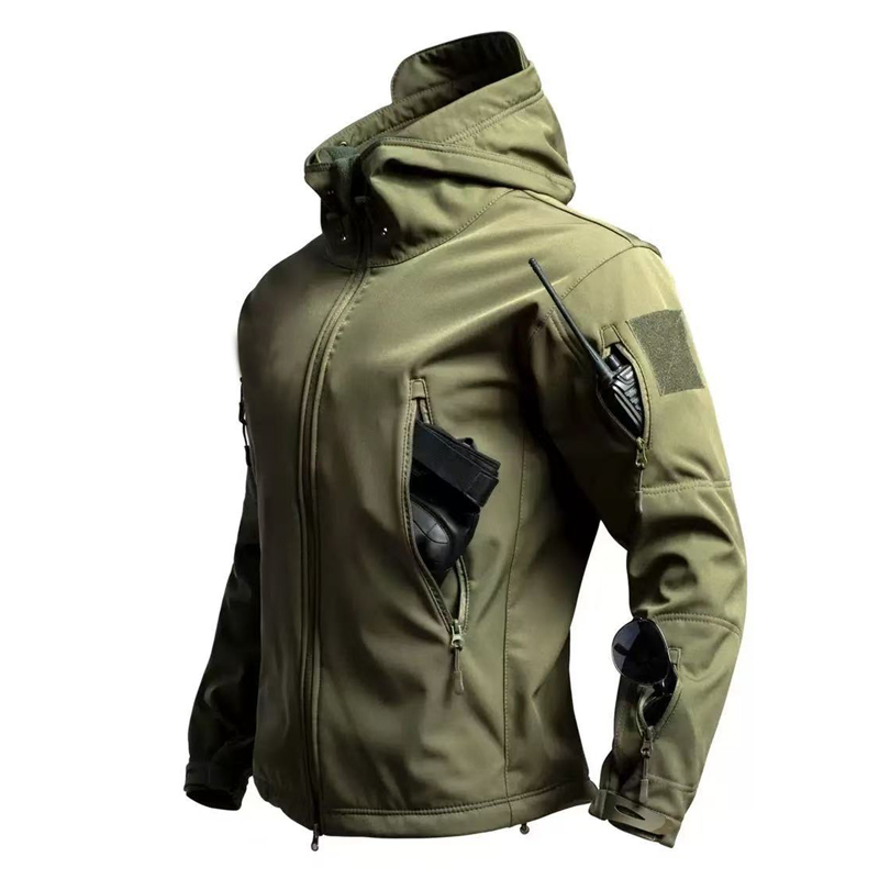 Windproof Jacket Softshell - Мужские военные тактические зимне-осенние теплые куртки-карго