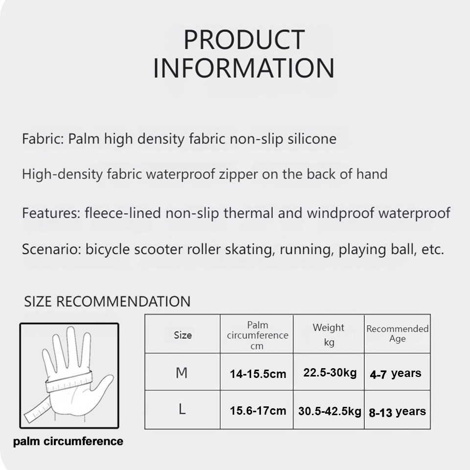 GTUBIKE детские перчатки, тепл – обзор и цена Waterproof Mitten Ski