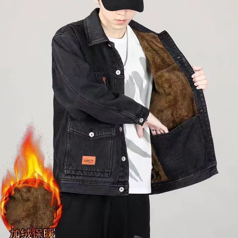 Мужская джинсовая куртка с доб – обзор и цена Winter Clothing Work