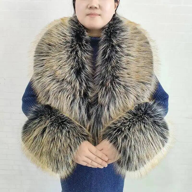 Большой женский шарф из искусс – обзор и цена Winter Clothing Pk
