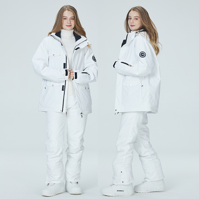 10K чисто белый лыжный костюм  – обзор и цена Ski Pants Waterproof