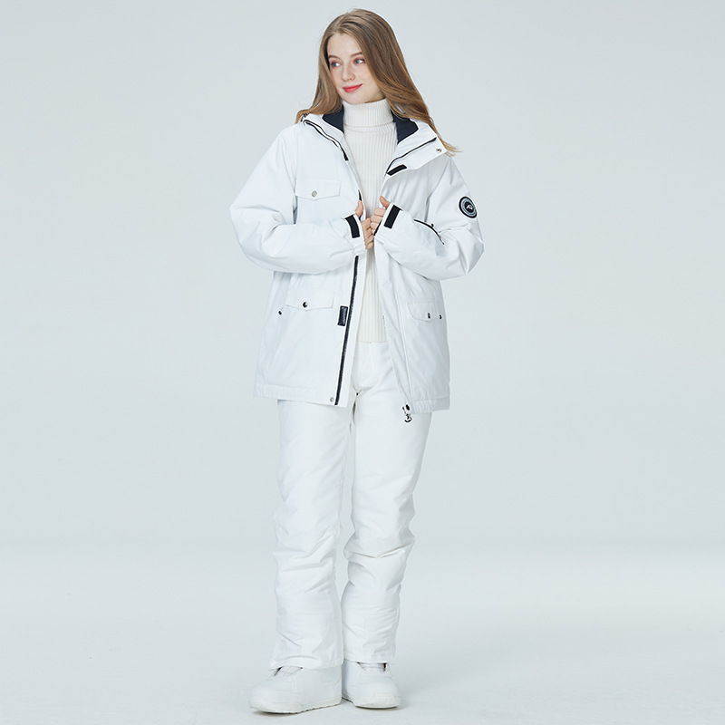 10K чисто белый лыжный костюм  – обзор и цена Ski Pants Waterproof