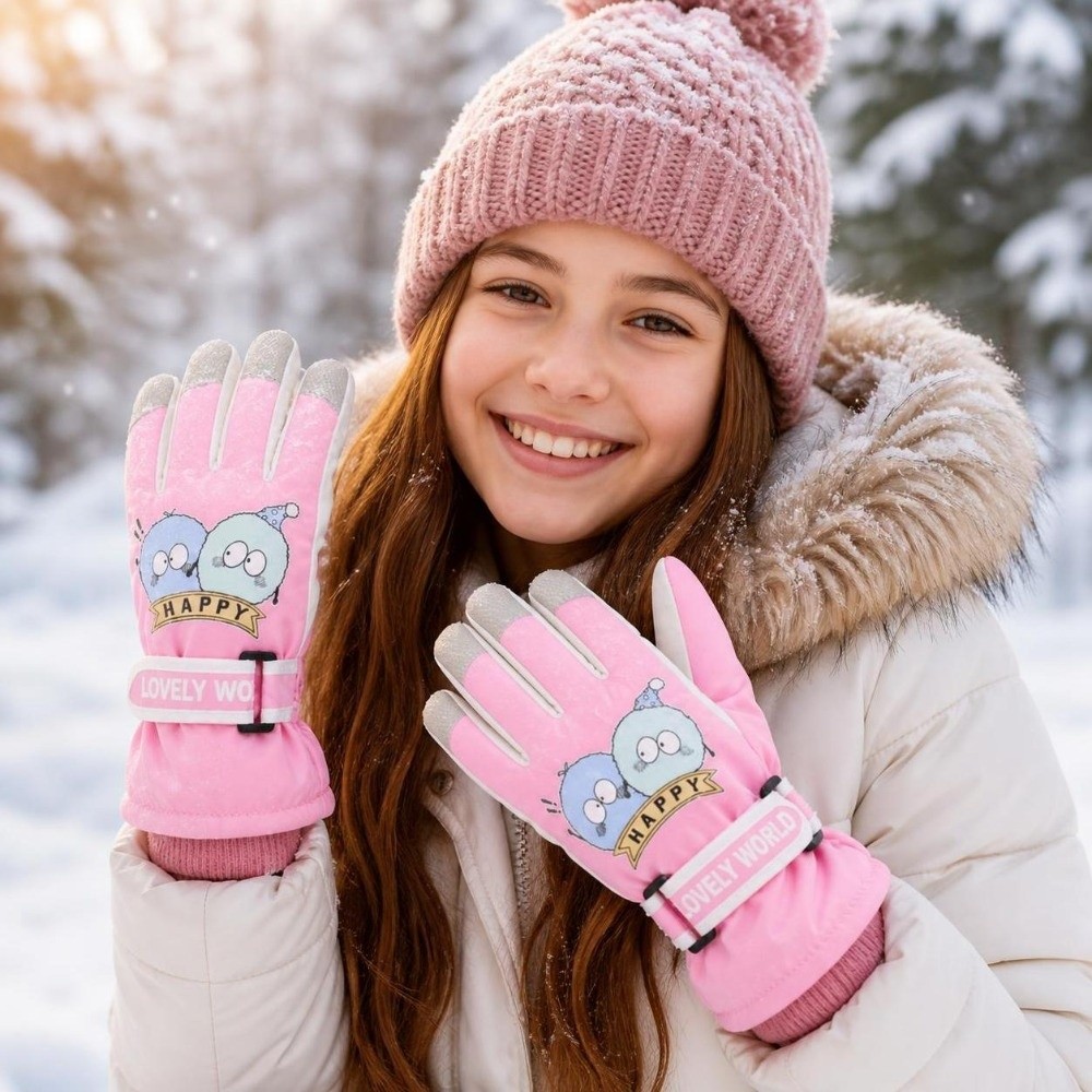 Модные зимние детские лыжные п – обзор и цена Waterproof Mitten Ski