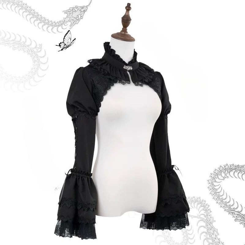 Японский готический кардиган в – обзор и цена Y2K Winter Clothing